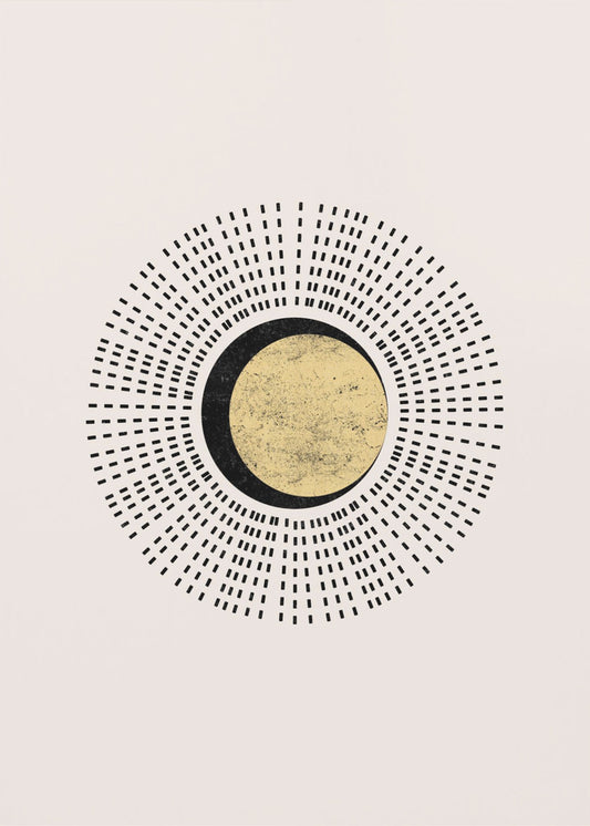 Minimalistische Sonne | Poster