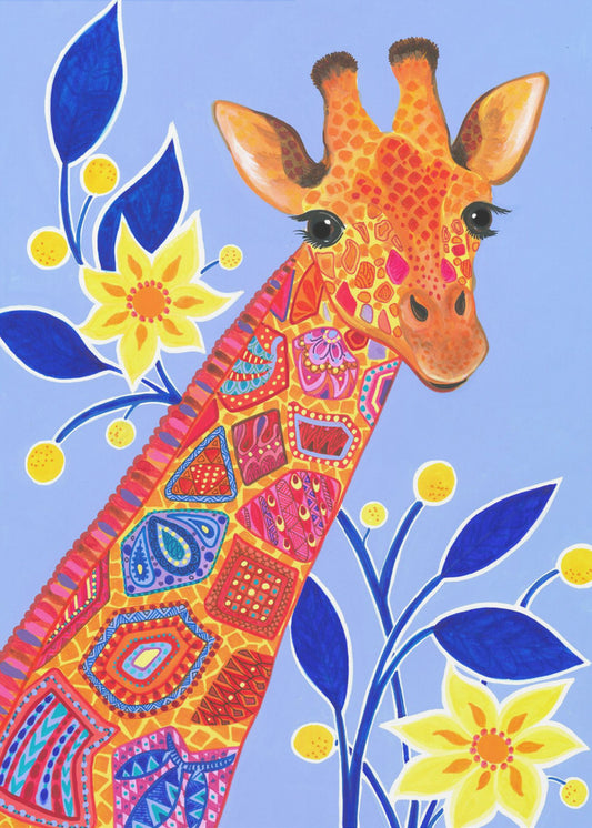 Gemusterte Giraffe | Leinwand