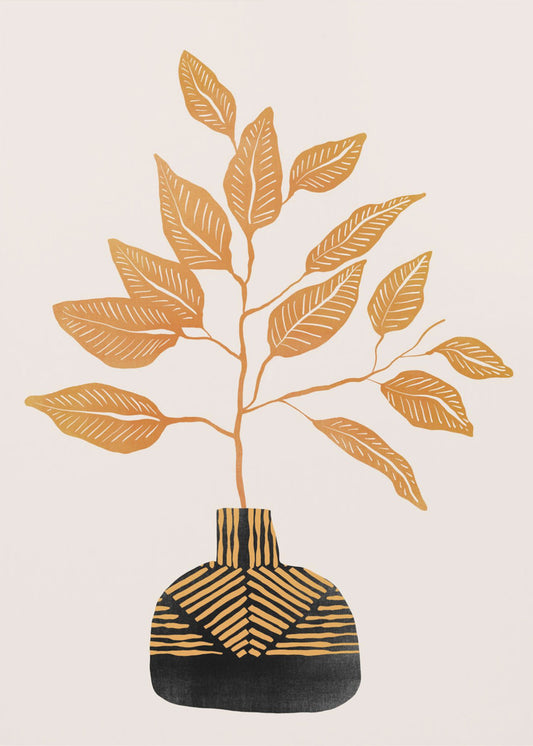 Tribal Vase von Catsanddotz 32 x 40 Zoll | Poster