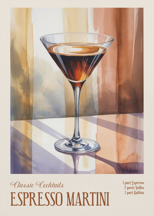 Klassische Cocktails - Espresso Martini | Leinwand
