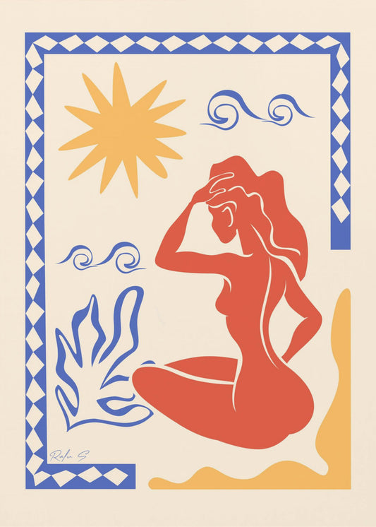 Sonnenbad (Trichromatisch) | Poster