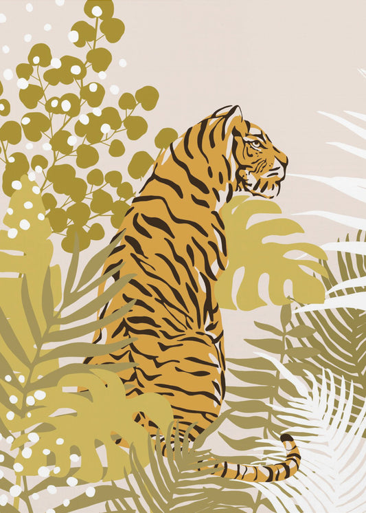 Tiger von Cats and Dotz, 76,2 x 107,7 cm, Leinwand