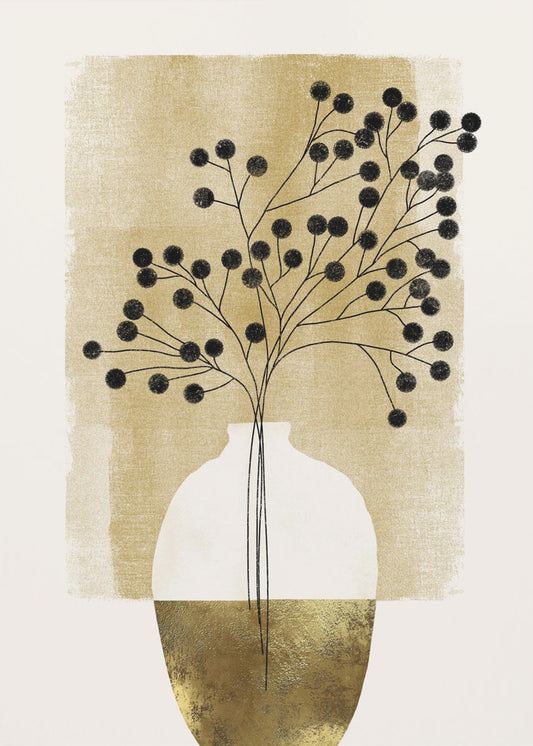 Abstrakte Vase | Leinwand