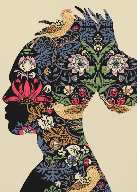 Afro-Frau | Leinwand
