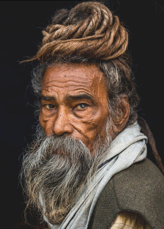 Porträt eines Sadhu... | Leinwand