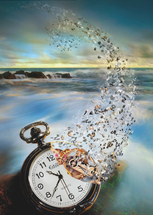 Die verschwindende Zeit | Leinwand