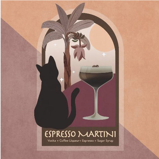 Espresso im Mondschein | Poster