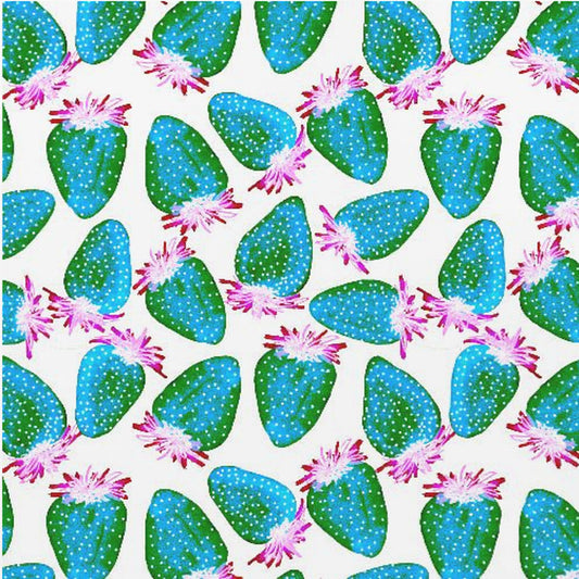 Teal Green Strawberries Fruit | Poster
