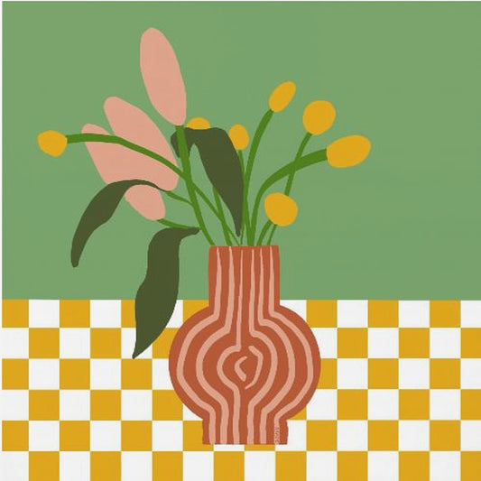 Vase mit Blumen | Leinwand