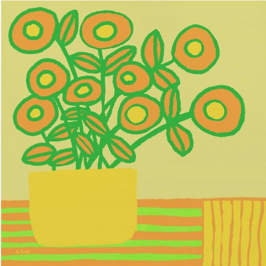 Flowers on table | Canvas