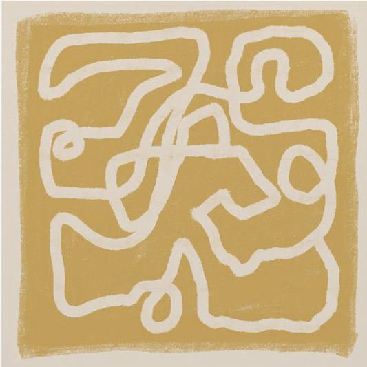 Abstract Lines Gold | Poster