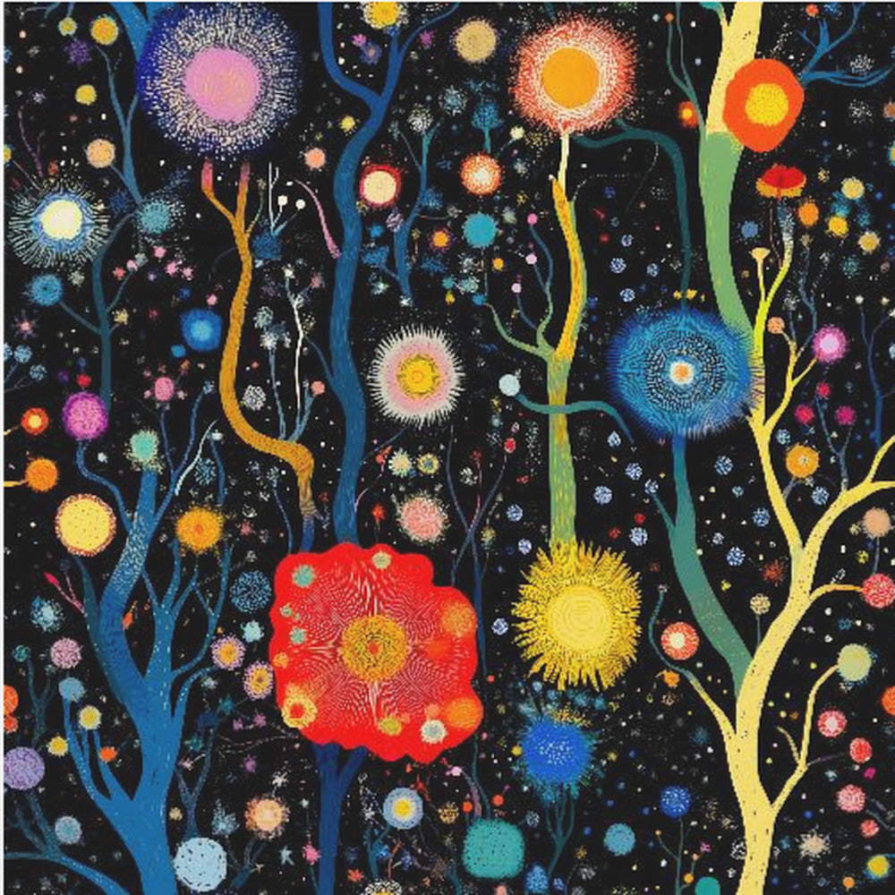 Vibrant Celestial Garden | Canvas